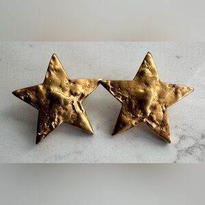 P.E.P. Gold Star Shaped Earrings